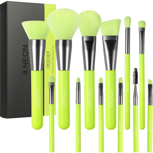 🆕 Makeup Brushes 10 Pcs Premium Synthetic Kabuki Blending Face Powder Concealer - Picture 1 of 9